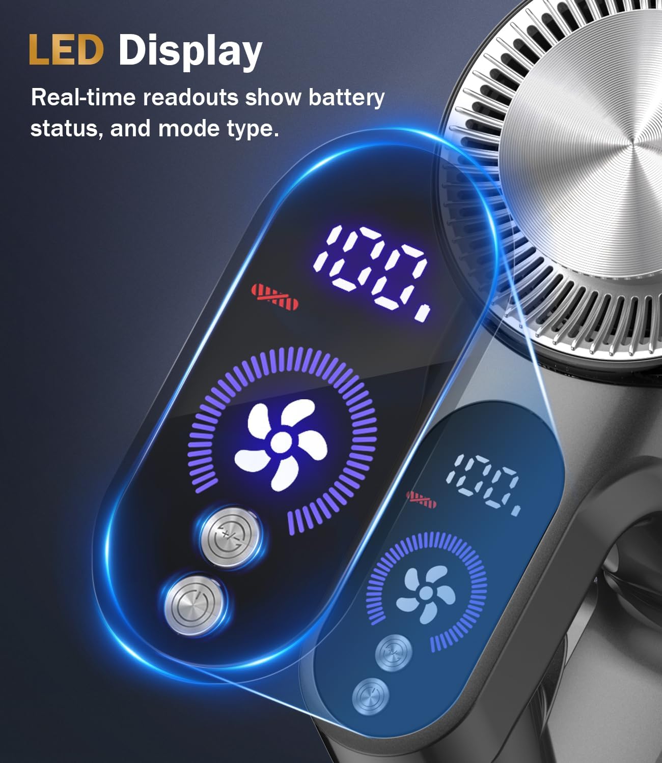 45Mins Cordless Vacuum Cleaners for Home with LED Display and Wall-mounted Charging